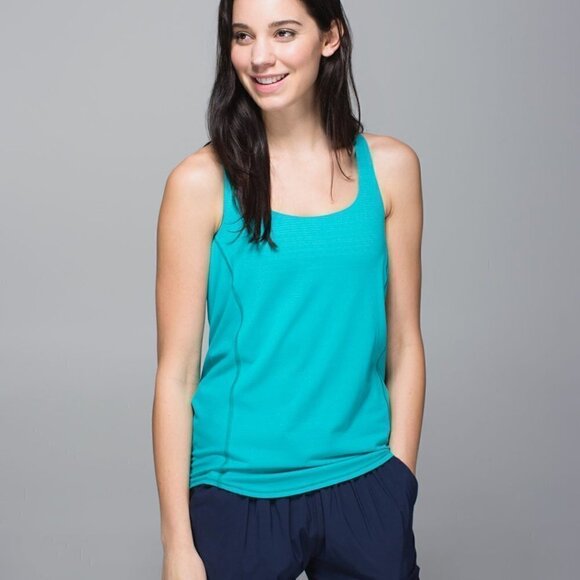 Lululemon Blue Tropics Wild Tank Size 8 - Picture 1 of 11